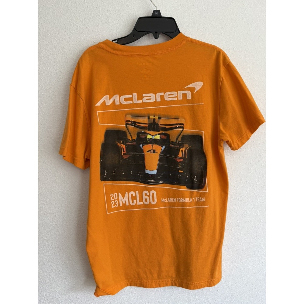 McLaren Formula 1 Team F1 Racing Hollister T Shirt Mens XS Orange MCL60 2023